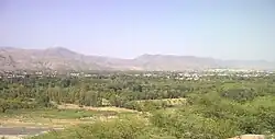 City and part of river Toi