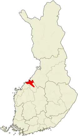موقعیت ناحیه کوکولا
Kokkola sub-region