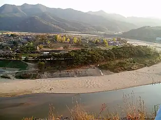 An overview of Hahoe Folk Village