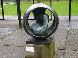 Sphere with Inner Form, 1963, at the Kröller-Müller Museum, Otterlo, the Netherlands.