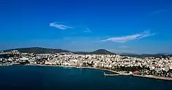 An aerial view of Kuşadası