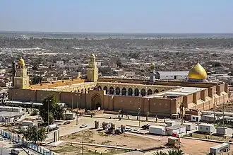 تصویری از مسجد کوفه از دور