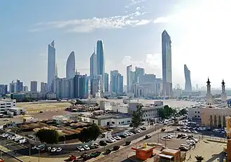 خط افق شهر کویت