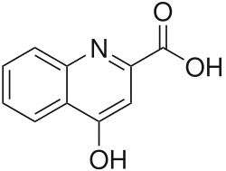 Chemical structure of kynurenic acid