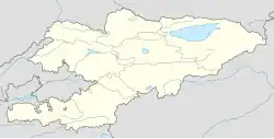 موقعیت شهر بیشکک در کشور قرقیزستان
