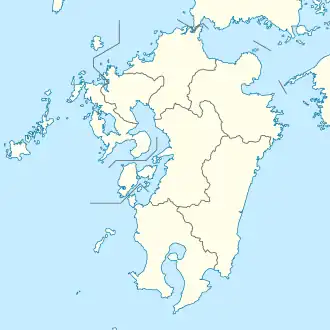 قلعه یاتسو شیرو در Kyushu واقع شده