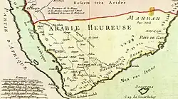 نقشه عربستان جنوبی