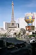 Paris Hotel and Casino from across Las Vegas Blvd.