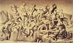 کپی از نبرد کاشینا (Battle of Cascina) توسط شاگردش باستیانو دا سانگالو