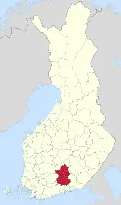 موقعیت ناحیه لاهتی
Lahti sub-region