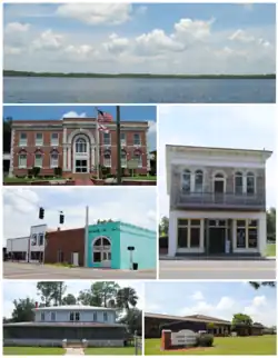 Images from top, left to right: Butler Lake, Union County Courthouse, Downtown Lake Butler, Townsend-Green Building & Museum, Lake Butler Woman's Club، Union County High School