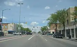 Main Street facing north in downtown, 2007