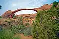 طاق Landscape arch با ۸۸ متر طول، یکی از طولانی‌ترین طاق‌های طبیعی جهان