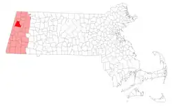 Location in Berkshire County in Massachusetts