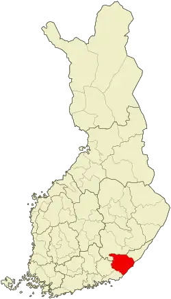 موقعیت ناحیه لاپنرانتا
Lappeenranta sub-region