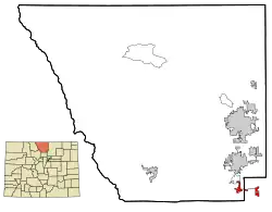 Location of Berthoud shown within the کلرادو