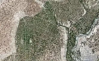 تصویر هوایی از ولسوالی لشکرگاه