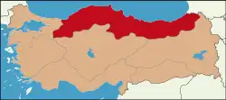موقعیت ناحیه دریای سیاه