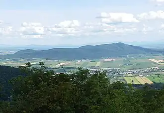 Mont Rougemont looms over the surrounding region.