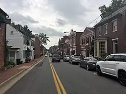 N. King Street in the historic district of Leesburg
