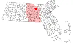 Location in Massachusetts
