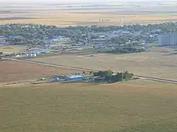 Aerial view of Leoti, in 2005