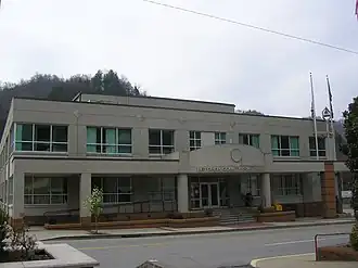 Letcher County courthouse in Whitesburg, Kentucky