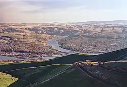 View of Lewiston and Clarkston from the north