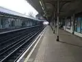Looking westbound