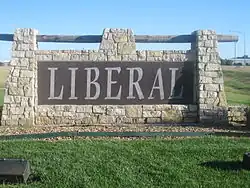 Welcome sign on U.S. Route 83