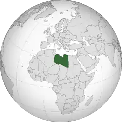 موقعیت لیبی