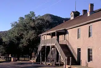 Lincoln Courthouse and Jail, where Billy the Kid was held.