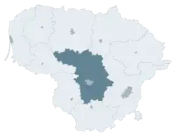 Location of Kaunas County