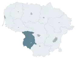 Location of Marijampolė County