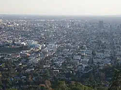 <!View of the Los Angeles Basin looking south, with Little Armenia in the center.>