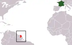 موقعیت گویان فرانسه