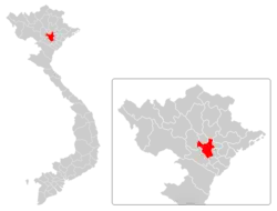 Provincial location in Vietnam