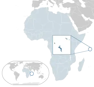 موقعیت &nbsp;سیشل&nbsp;&nbsp;(dark blue)–&nbsp;در Africa&nbsp;&nbsp;(light blue و&nbsp;dark grey)–&nbsp;در the اتحادیه آفریقا&nbsp;&nbsp;(light blue)