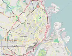 کاخ کریستینسبورگ در Copenhagen واقع شده