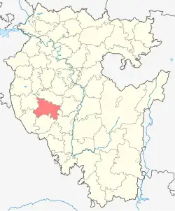 Location of Alsheyevsky District in the Republic of Bashkortostan