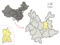 کون‌مینگ در نقشه چین