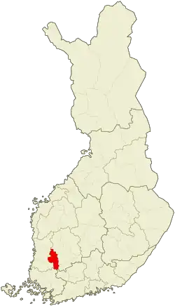 موقعیت جنوب غرب پیرکانما
South Western Pirkanmaa