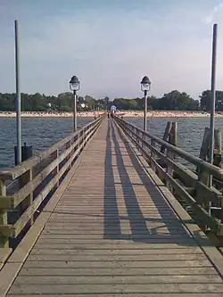 Lubmin seen from the کوتاه‌اسکله (Seebrücke)