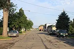 Luna Pier Rd., facing west from the pier