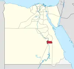 استان اقصر در نقشه مصر