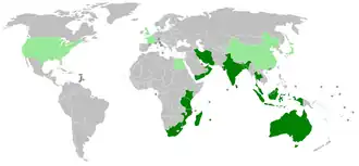Map of IORA countries