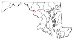 موقعیت Adamstown, Maryland