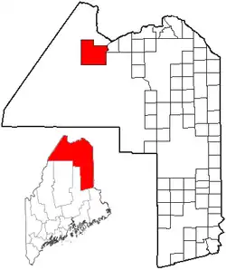 Location of Allagash, Maine