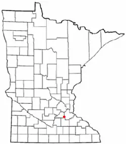 Location of the city of Elko New Marketwithin Scott County, Minnesota