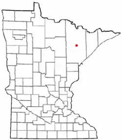 Location of the city of McKinleywithin Saint Louis County, Minnesota